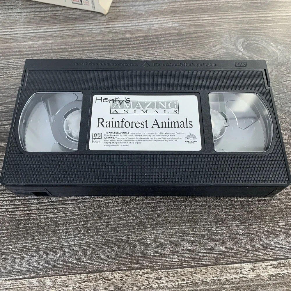 Henry's Amazing Animals Rainforest Animals‎ (VHS, 1996) DK Vision Education Rare